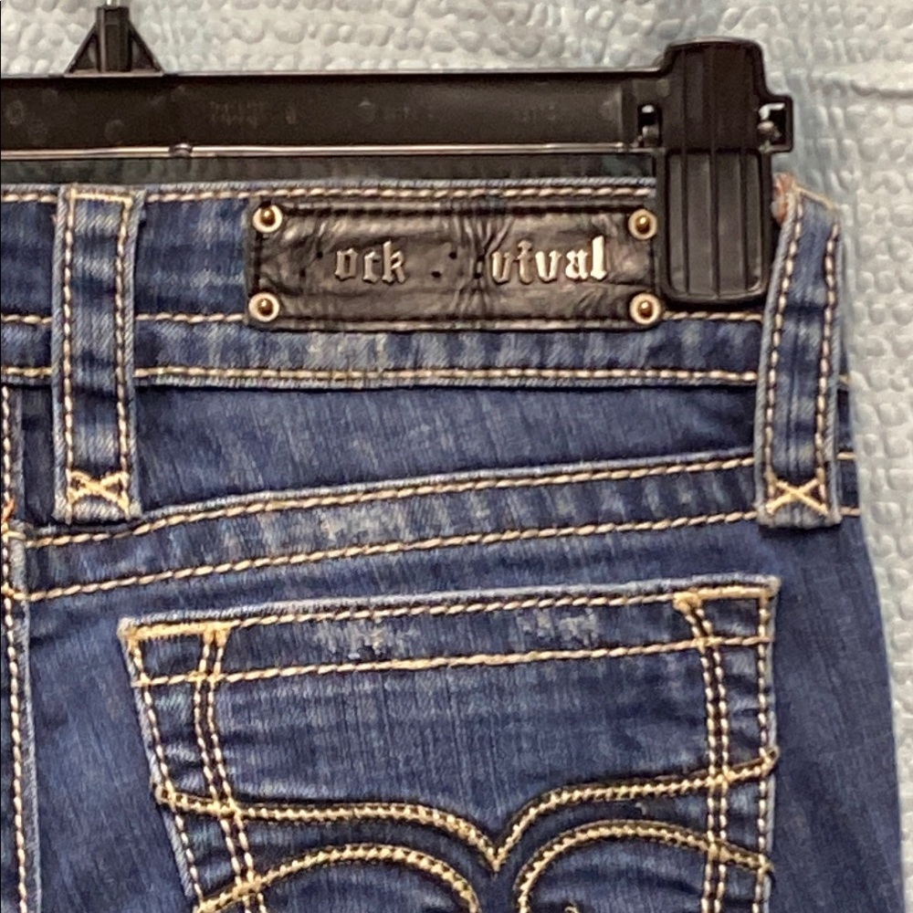 Rock Revival Janet size 28 Blue Boot Cut Jeans stretch cowgirl comfy - Picture 2 of 16